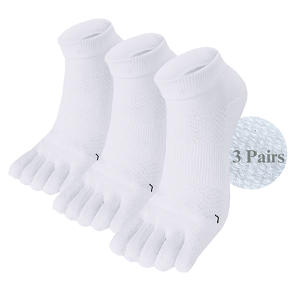 3 Pair Cushion Running Toe Socks