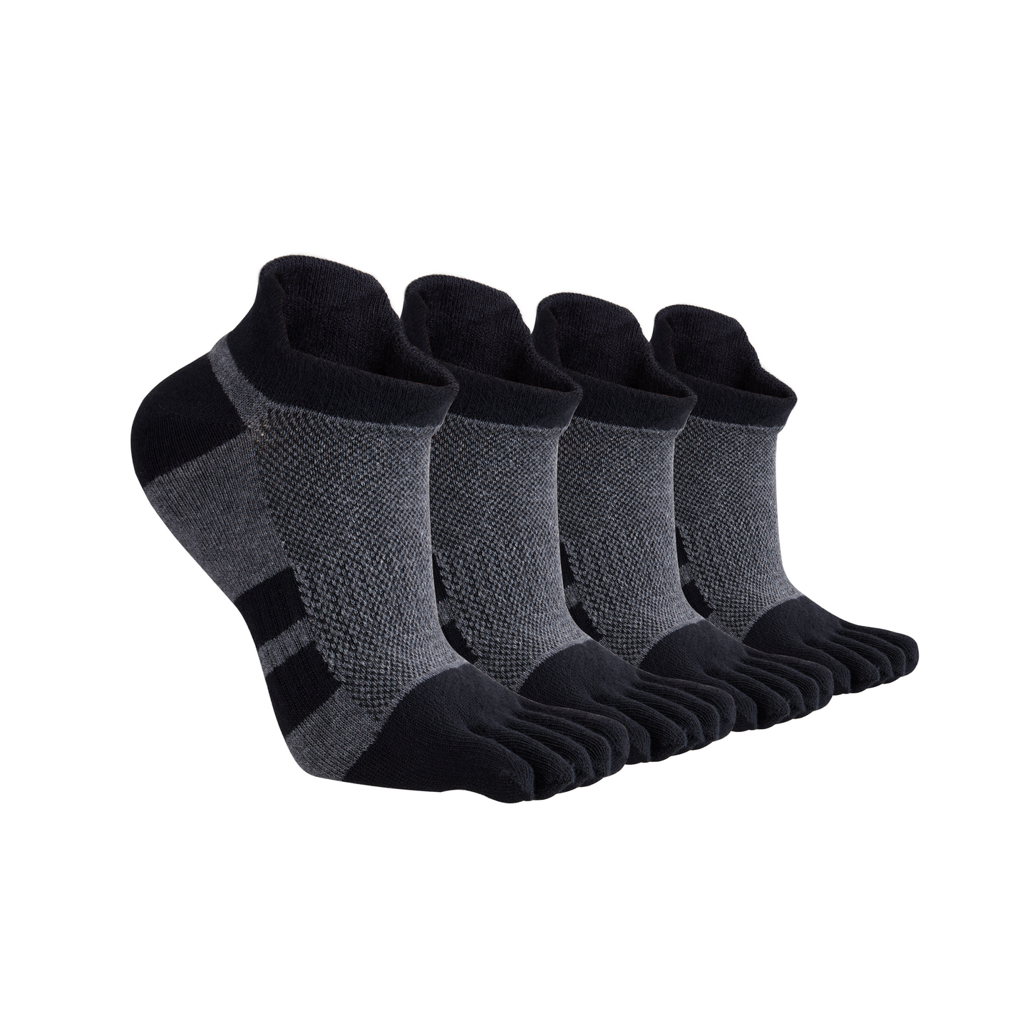 4 Pairs Premium Cotton Toe Socks Lightweight